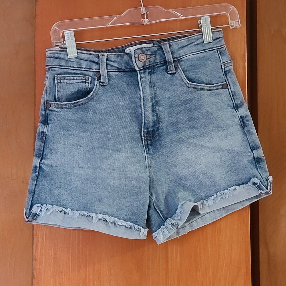 Womens REgeneration By Celebrity Pink High Rise Curvy Shorts 7/28